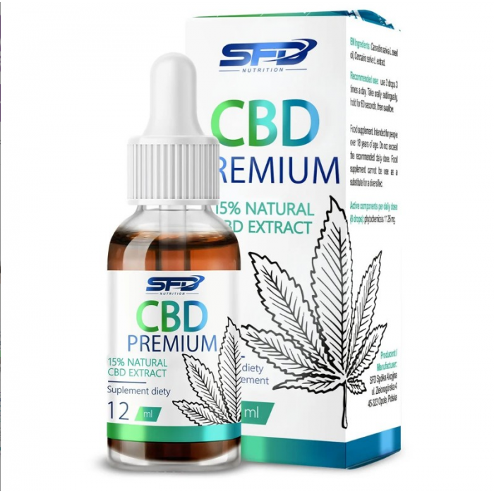 SFD CBD Premium Natural Extract 15% / 12ml.